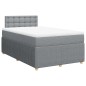 vidaXL Giroletto a Molle con Materasso Grigio Chiaro 120x200cm Tessuto vidaXL Giroletto a Molle con Materasso Grigio Chiaro 120x200cm Tessuto