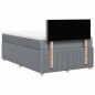 vidaXL Giroletto a Molle con Materasso Grigio Chiaro 120x200cm Tessuto vidaXL Giroletto a Molle con Materasso Grigio Chiaro 120x200cm Tessuto
