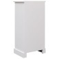 Set Mobili da Bagno 5 pz in Legno Massello Bianco Set Mobili da Bagno 5 pz in Legno Massello Bianco
