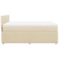 vidaXL Giroletto a Molle con Materasso Crema 140x19 cm in Tessuto vidaXL Giroletto a Molle con Materasso Crema 140x19 cm in Tessuto