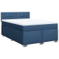 vidaXL Giroletto a Molle con Materasso Blu 140x200 cm in Tessuto vidaXL Giroletto a Molle con Materasso Blu 140x200 cm in Tessuto