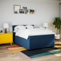 vidaXL Giroletto a Molle con Materasso Blu 140x200 cm in Tessuto vidaXL Giroletto a Molle con Materasso Blu 140x200 cm in Tessuto