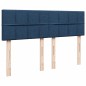 vidaXL Giroletto a Molle con Materasso Blu 140x200 cm in Tessuto vidaXL Giroletto a Molle con Materasso Blu 140x200 cm in Tessuto