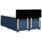 vidaXL Giroletto a Molle con Materasso Blu 140x200 cm in Tessuto vidaXL Giroletto a Molle con Materasso Blu 140x200 cm in Tessuto