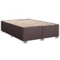 vidaXL Giroletto a Molle con Materasso Marrone Scuro 140x200cm Tessuto vidaXL Giroletto a Molle con Materasso Marrone Scuro 140x200cm Tessuto