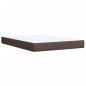 vidaXL Giroletto a Molle con Materasso Marrone Scuro 140x200cm Tessuto vidaXL Giroletto a Molle con Materasso Marrone Scuro 140x200cm Tessuto