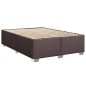 vidaXL Giroletto a Molle con Materasso Marrone Scuro 140x200cm Tessuto