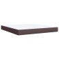 vidaXL Giroletto a Molle con Materasso Marrone Scuro 180x200cm Tessuto vidaXL Giroletto a Molle con Materasso Marrone Scuro 180x200cm Tessuto