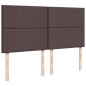 vidaXL Giroletto a Molle con Materasso Marrone Scuro 180x200cm Tessuto vidaXL Giroletto a Molle con Materasso Marrone Scuro 180x200cm Tessuto