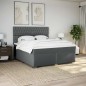 vidaXL Giroletto a Molle con Materasso Grigio Scuro 180x200 cm Tessuto vidaXL Giroletto a Molle con Materasso Grigio Scuro 180x200 cm Tessuto