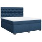vidaXL Giroletto a Molle con Materasso Blu 180x200 cm in Tessuto vidaXL Giroletto a Molle con Materasso Blu 180x200 cm in Tessuto