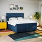 vidaXL Giroletto a Molle con Materasso Blu 180x200 cm in Tessuto vidaXL Giroletto a Molle con Materasso Blu 180x200 cm in Tessuto