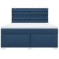 vidaXL Giroletto a Molle con Materasso Blu 180x200 cm in Tessuto vidaXL Giroletto a Molle con Materasso Blu 180x200 cm in Tessuto