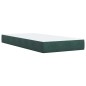 vidaXL Giroletto a Molle con Materasso Verde Scuro 80x200 cm Velluto vidaXL Giroletto a Molle con Materasso Verde Scuro 80x200 cm Velluto