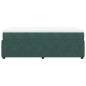 vidaXL Giroletto a Molle con Materasso Verde Scuro 80x200 cm Velluto vidaXL Giroletto a Molle con Materasso Verde Scuro 80x200 cm Velluto