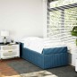 vidaXL Giroletto a Molle con Materasso Blu Scuro 100x200 cm in Velluto vidaXL Giroletto a Molle con Materasso Blu Scuro 100x200 cm in Velluto