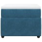 vidaXL Giroletto a Molle con Materasso Blu Scuro 100x200 cm in Velluto vidaXL Giroletto a Molle con Materasso Blu Scuro 100x200 cm in Velluto