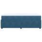 vidaXL Giroletto a Molle con Materasso Blu Scuro 100x200 cm in Velluto vidaXL Giroletto a Molle con Materasso Blu Scuro 100x200 cm in Velluto