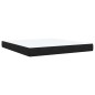 vidaXL Giroletto a Molle con Materasso Nero 180x200 cm in Velluto