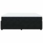 vidaXL Giroletto a Molle con Materasso Nero 180x200 cm in Velluto