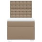 vidaXL Giroletto a Molle con Materasso Cappuccino 90x190 cm Similpelle vidaXL Giroletto a Molle con Materasso Cappuccino 90x190 cm Similpelle