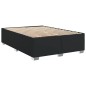vidaXL Giroletto a Molle con Materasso Nero 140x190 cm in Similpelle