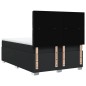 vidaXL Giroletto a Molle con Materasso Nero 140x190 cm in Similpelle