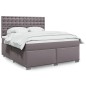 vidaXL Giroletto a Molle con Materasso Grgio 180x200 cm in Similpelle vidaXL Giroletto a Molle con Materasso Grgio 180x200 cm in Similpelle