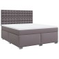 vidaXL Giroletto a Molle con Materasso Grgio 180x200 cm in Similpelle vidaXL Giroletto a Molle con Materasso Grgio 180x200 cm in Similpelle
