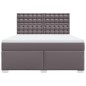 vidaXL Giroletto a Molle con Materasso Grgio 180x200 cm in Similpelle vidaXL Giroletto a Molle con Materasso Grgio 180x200 cm in Similpelle