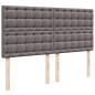 vidaXL Giroletto a Molle con Materasso Grgio 180x200 cm in Similpelle vidaXL Giroletto a Molle con Materasso Grgio 180x200 cm in Similpelle