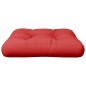vidaXL Cuscino per Pallet Rosso 50x50x12 cm in Tessuto