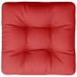 vidaXL Cuscino per Pallet Rosso 50x50x12 cm in Tessuto