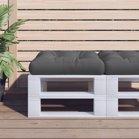 vidaXL Cuscino per Pallet Grigio 50x50x12 cm in Tessuto