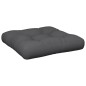 vidaXL Cuscino per Pallet Grigio 50x50x12 cm in Tessuto