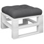vidaXL Cuscino per Pallet Grigio 50x50x12 cm in Tessuto