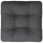 vidaXL Cuscino per Pallet Grigio 50x50x12 cm in Tessuto