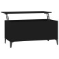 Tavolino da Salotto Nero 90x44,5x45 cm in Legno Multistrato Tavolino da Salotto Nero 90x44,5x45 cm in Legno Multistrato