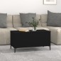 Tavolino da Salotto Nero 90x44,5x45 cm in Legno Multistrato Tavolino da Salotto Nero 90x44,5x45 cm in Legno Multistrato