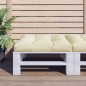 vidaXL Cuscino per Pallet Crema 70x70x12 cm in Tessuto