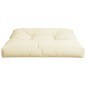 vidaXL Cuscino per Pallet Crema 70x70x12 cm in Tessuto