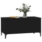Tavolino da Salotto Nero 90x44,5x45 cm in Legno Multistrato Tavolino da Salotto Nero 90x44,5x45 cm in Legno Multistrato