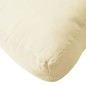 vidaXL Cuscino per Pallet Crema 70x70x12 cm in Tessuto