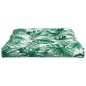 vidaXL Cuscino per Pallet con Motivo a Foglie 80x80x12 cm in Tessuto