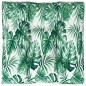 vidaXL Cuscino per Pallet con Motivo a Foglie 80x80x12 cm in Tessuto