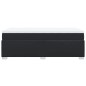 vidaXL Giroletto a Molle con Materasso Nero 100x200 cm in Similpelle