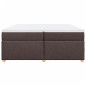 vidaXL Giroletto a Molle con Materasso Marrone Scuro 200x200cm Tessuto vidaXL Giroletto a Molle con Materasso Marrone Scuro 200x200cm Tessuto