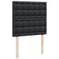 vidaXL Giroletto a Molle con Materasso Nero 90x200 cm in Similpelle vidaXL Giroletto a Molle con Materasso Nero 90x200 cm in Similpelle
