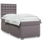 vidaXL Giroletto a Molle con Materasso Grgio 90x200 cm in Similpelle vidaXL Giroletto a Molle con Materasso Grgio 90x200 cm in Similpelle