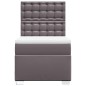 vidaXL Giroletto a Molle con Materasso Grgio 90x200 cm in Similpelle vidaXL Giroletto a Molle con Materasso Grgio 90x200 cm in Similpelle